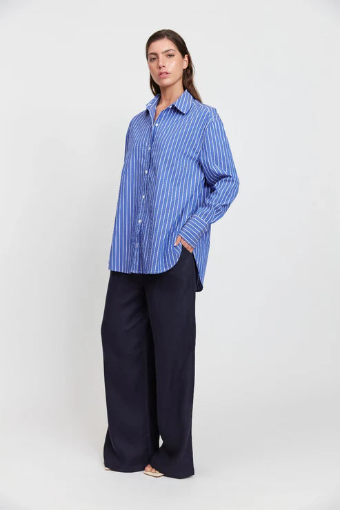 Mael - Florence Shirt in Blue/White