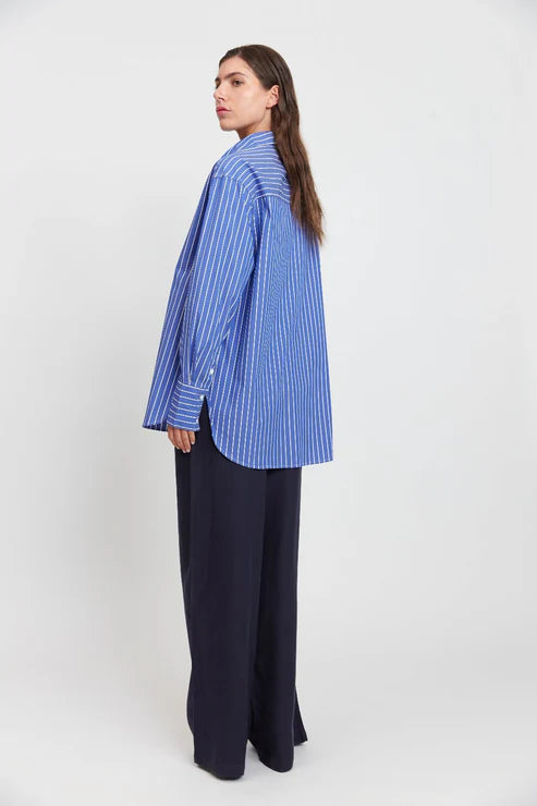 Mael - Florence Shirt in Blue/White