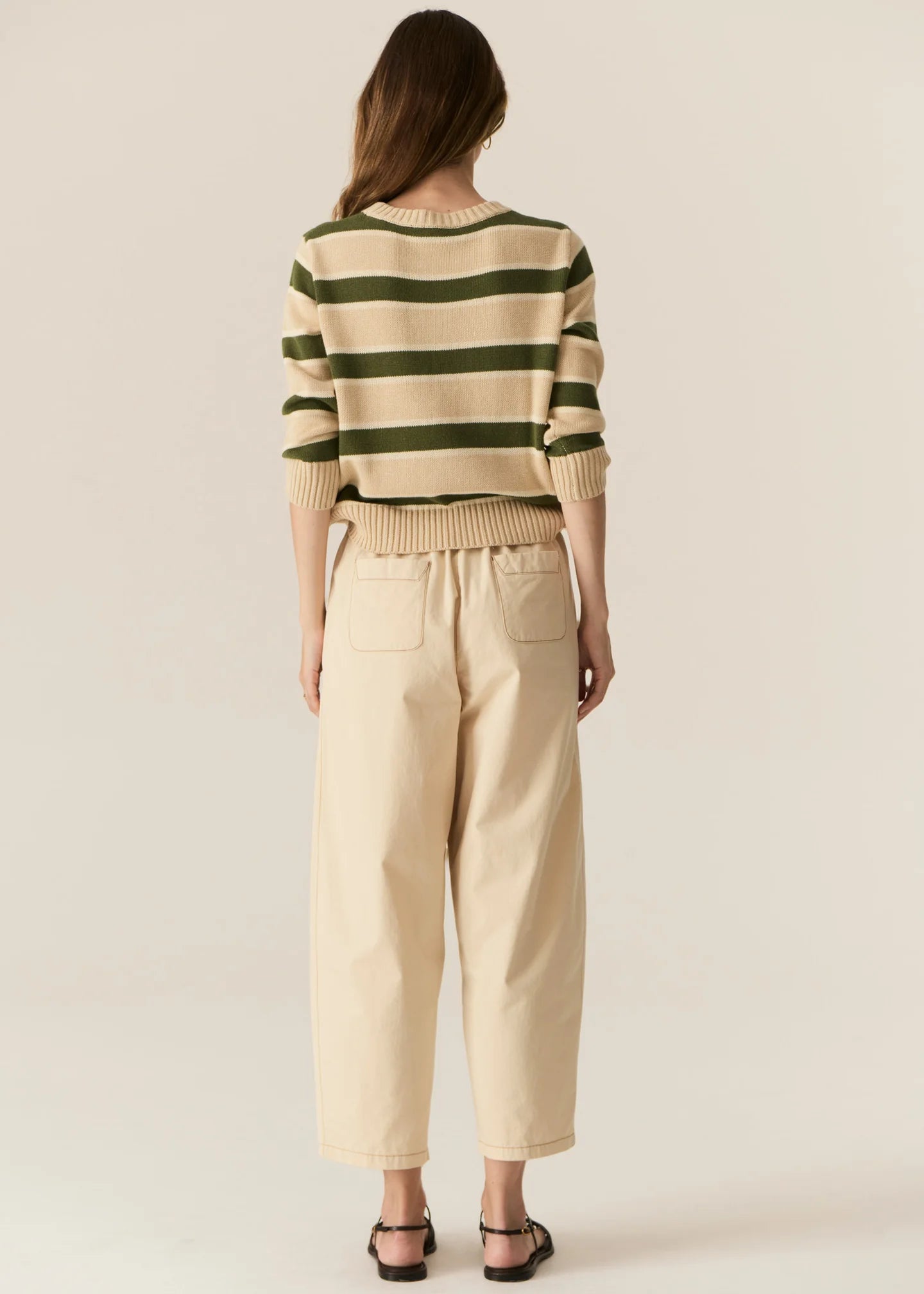 POL - Avid Barrel Pant in Pebble