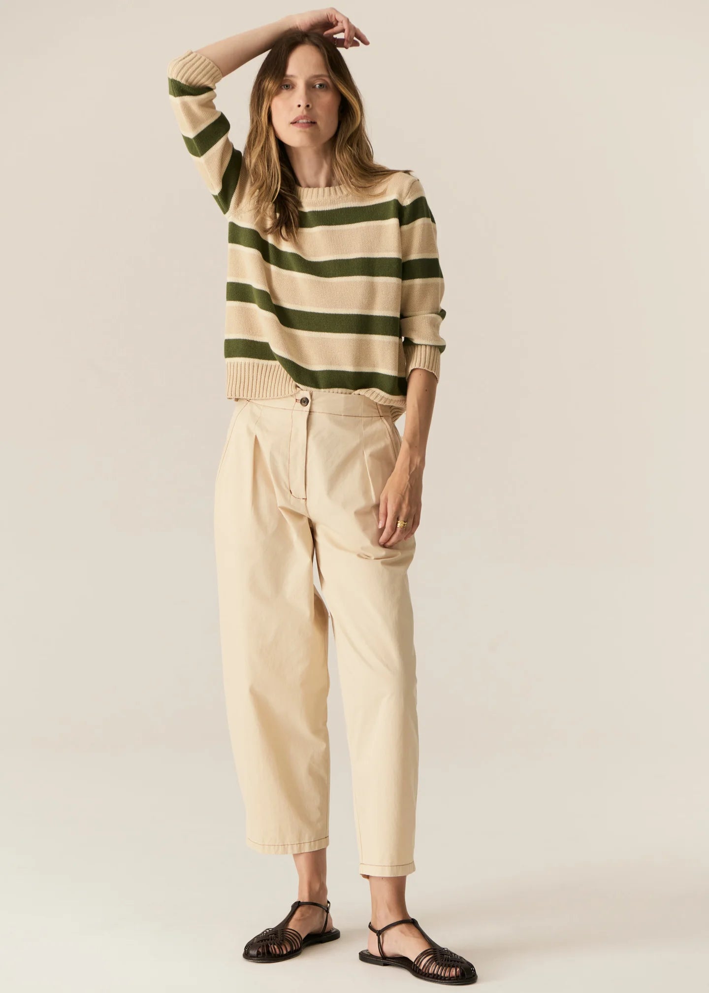 POL - Avid Barrel Pant in Pebble