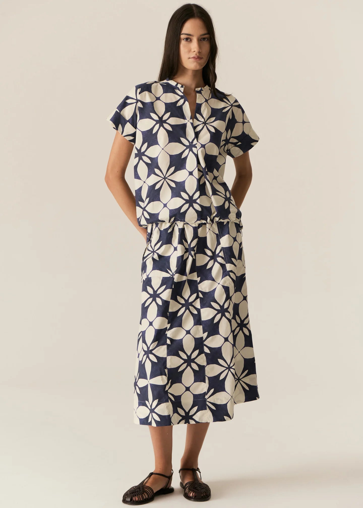 POL - Turin Shirt with Cord in Blue Turin