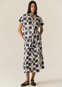 POL - Turin Shirt with Cord in Blue Turin