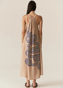 POL - Alter Tie Dress in Pebble Alter