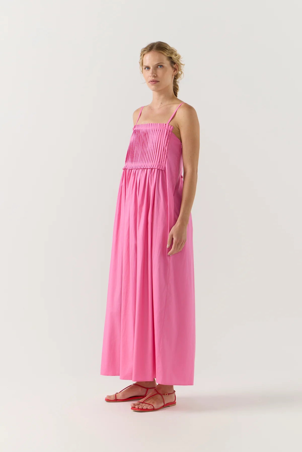 Foemina - Sloane Dress in Peony Summer Cotton
