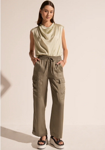 POL - Clese Cargo Pant in Khaki