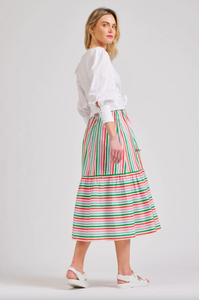Shirty - Nina Skirt in Holiday Stripe