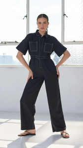Staple The Label - Theory Jumpsuit in Black