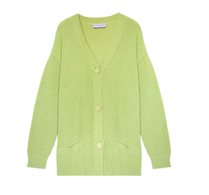 Cocoa Cashmere - Yonder Cardigan in Lime Sorbet