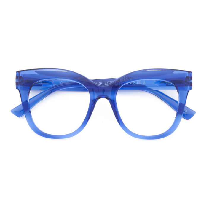 Captivated Soul - Charlotte Reading Glass in Blue