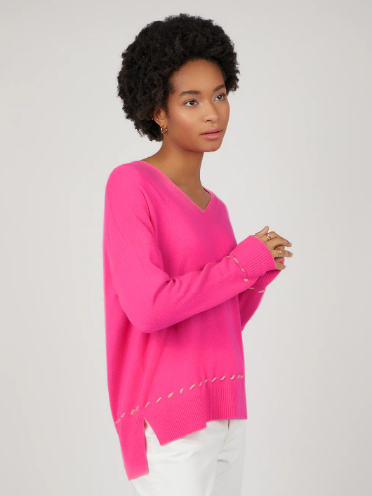 Cocoa Cashmere - Calynn Jumper in Radical Pink