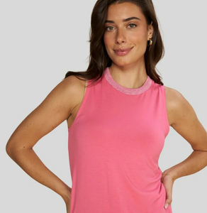 Mos Mosh - Fari Jersey Top in Rose