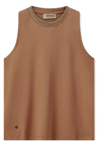 Mos Mosh - Fari Jersey Top in Cinnamon Swirl