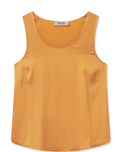 Mos Mosh - Astrid Silk Tank Top in Blazing Orange