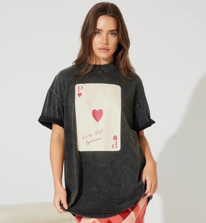 Peach & Parla - Lucky Girl Syndrome Vintage Tee