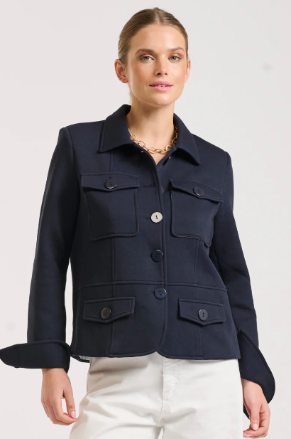 Shirty - Hemming Scuba Jacket in French Navy