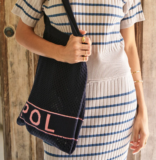 POL - Knit Tote in Ink