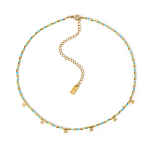 Arms of Eve - Natalia Gold Necklace in Ocean