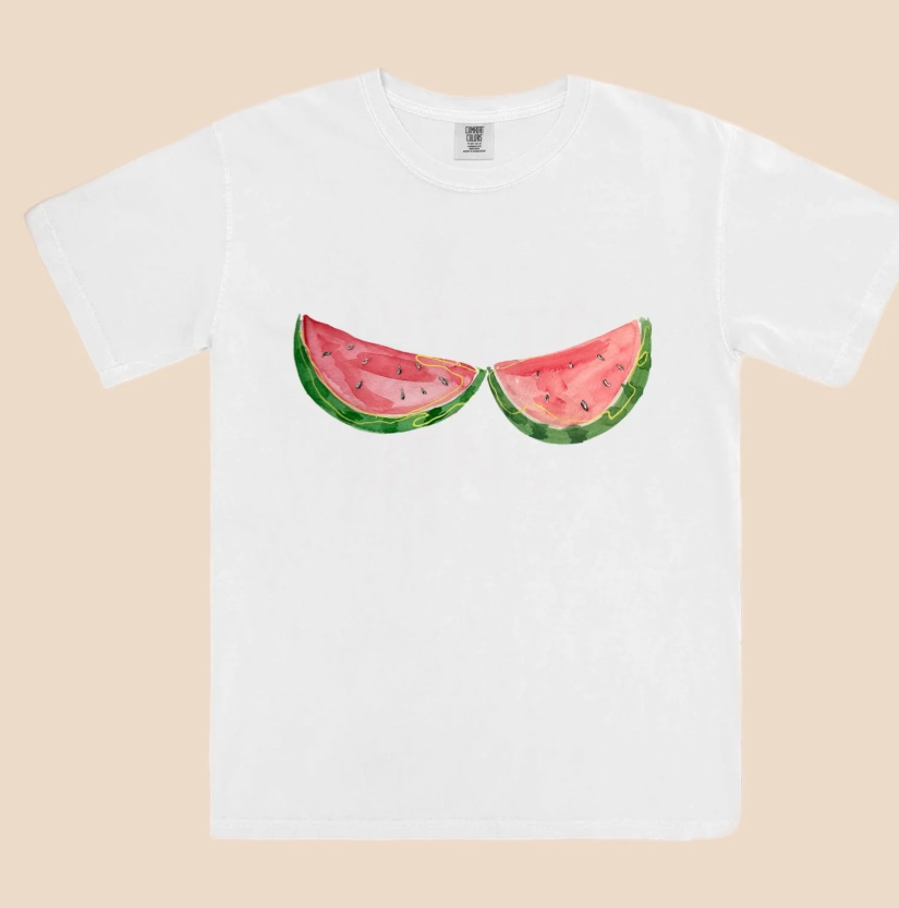 Maku - Watermelon Tee in White