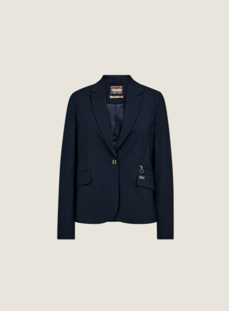 Mos Mosh - Blake Piet Blazer in Salute Navy