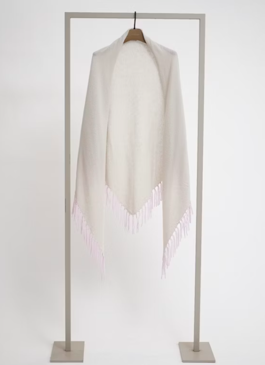 Herzen's Angelegenheit - Fringe Scarf in Mazipan Ballet