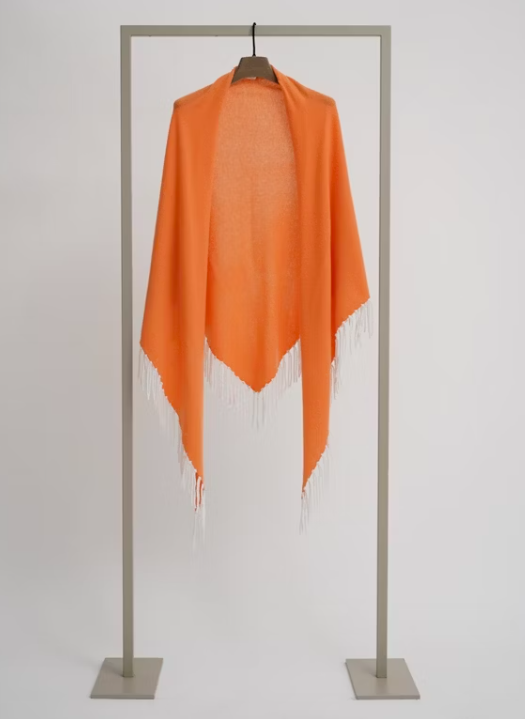 Herzen's Angelegenheit - Fringe Scarf in Marigold Vanilla