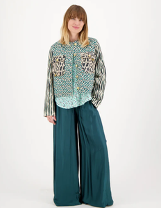 Me369 - Della Cropped Tropical Safari Jacket