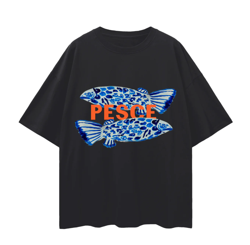 Maku - Pesce Tee in Black Beauty