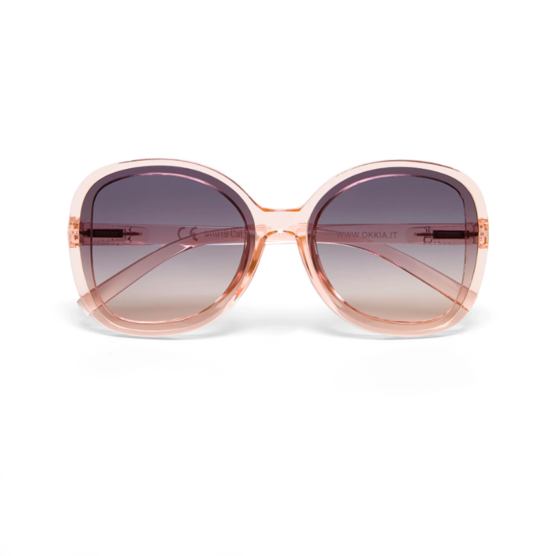Okkia - Anna Sunglasses in Transparent Pink