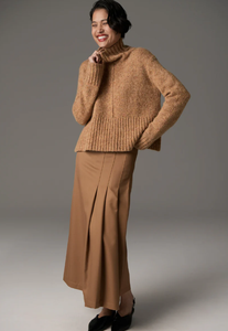 POL - Grove High Neck Knit in Gold