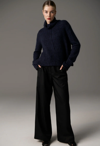 POL - Grove High Neck Knit in Ink