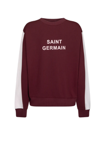 Araminta James - Saint Germain Sweatshirt in Red Wine