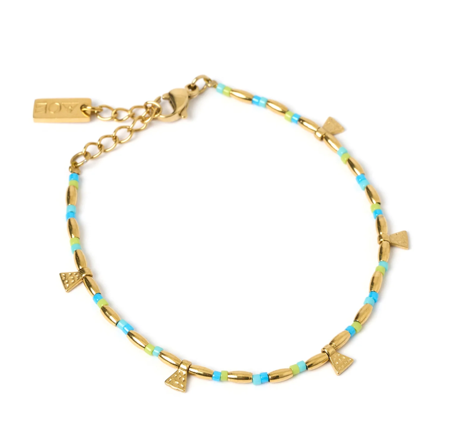 Arms of Eve - Natalia Gold Bracelet in Ocean