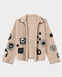 Me369 - Miami Crochet Cardigan in Astrology