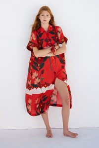 Cristina Beautiful Life - Jenna Shirt Dress in Red