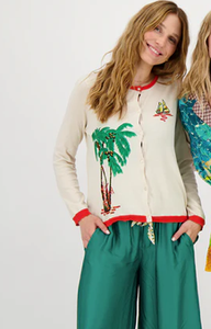 Me369 - Jan Cardigan in Palm Tree