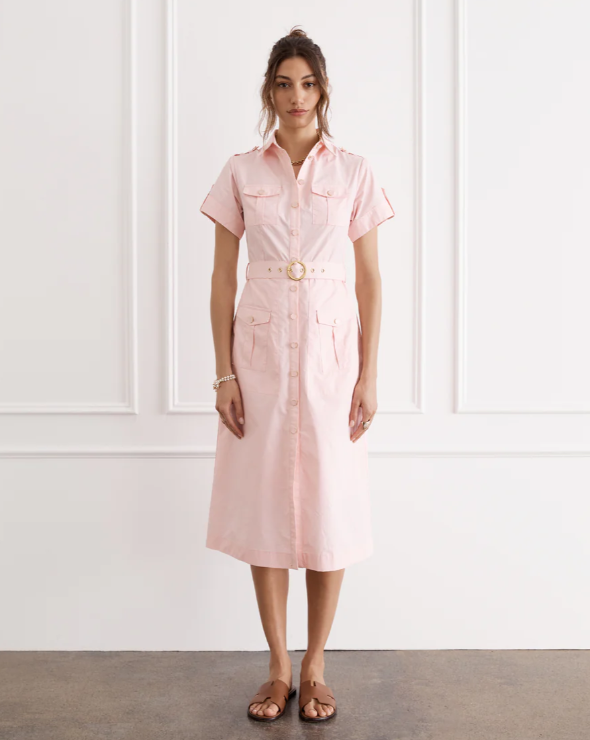 Heaven - Amaya Midi Dress in Sorbet
