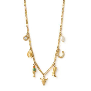 Arms of Eve -Rodeo Gold Charm Necklace