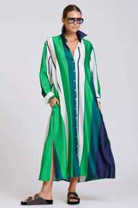 Shirty - Luxe Luna Longline Shirtdress in G/N