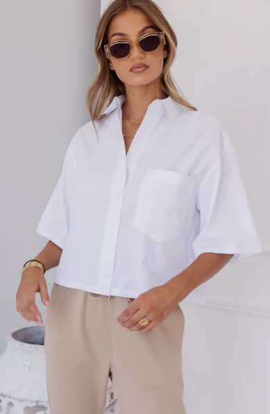 Alexandra - Von Shirt in White