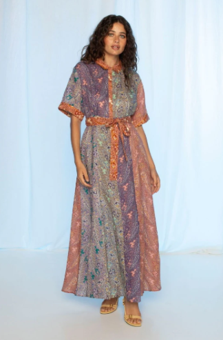 Kachel - Amelia Maxi Dress in Multi