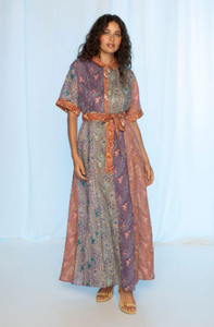 Kachel - Amelia Maxi Dress in Multi