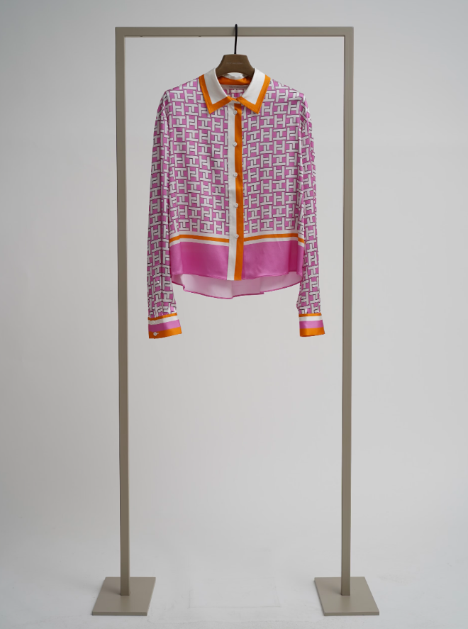 Herzen Angelegenheit - Silk Blouse in Pink H