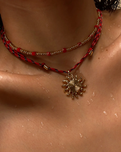 Luv AJ - The Ibiza Sun Necklace in Gold