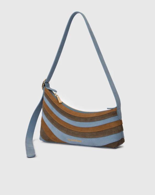 The Wolf Gang - Santo Shoulder Bag in Sky/Chocolate