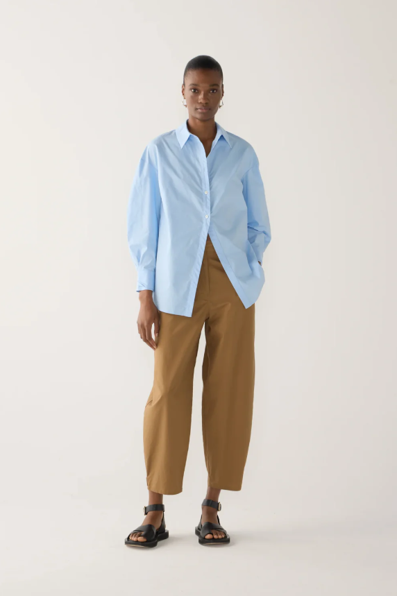 Foemina - Edith Pant in Cocoa Cotten Tencel