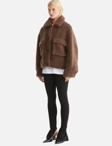 Ena Pelly - Emery Faux Fur Jacket in Cocoa