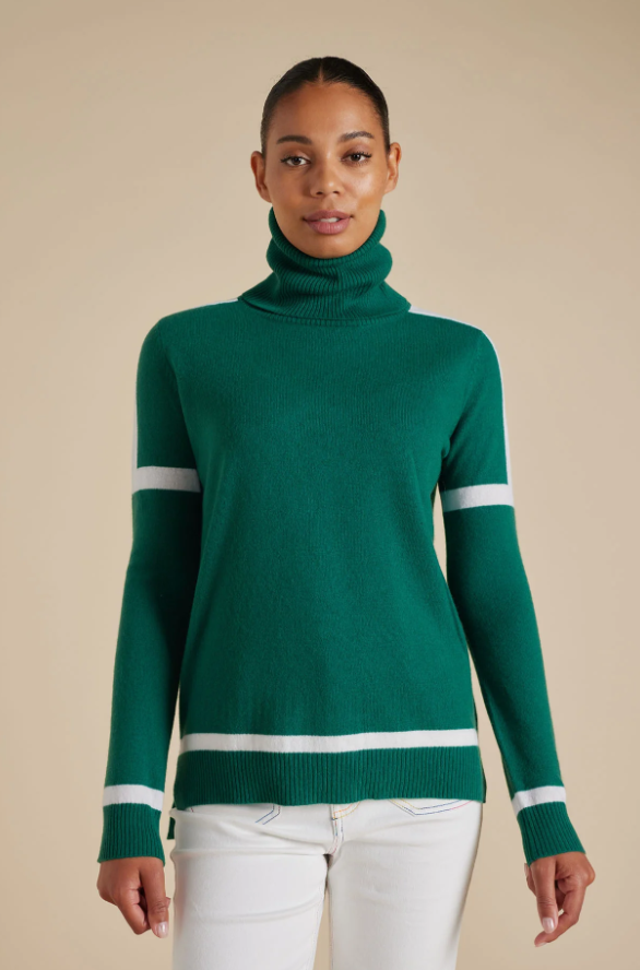Alessandra - Emerson Sweater in Forest Green