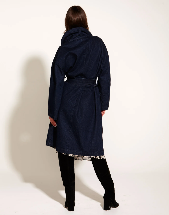 Fate + Becker - Night and Day Trench in Midnight Blue