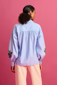 POM Amsterdam - Blouse in Maxime Ice Blue