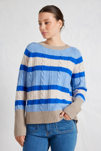 Alessandra - Leighton Sweater in Dusty Denim